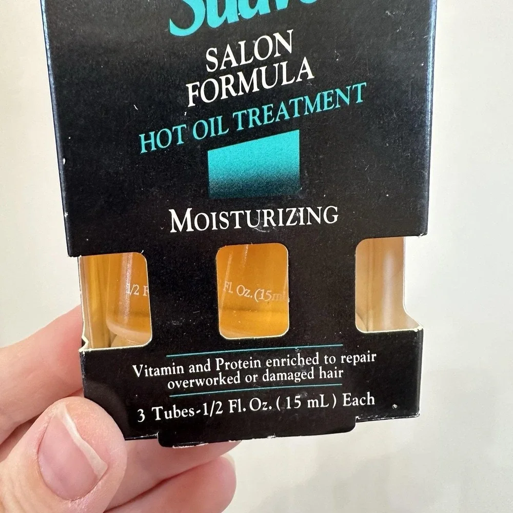 Vintage‎ Suave Salon Formula Hot Oil Treatment 2 Tubes (missing 1) Prop Gift